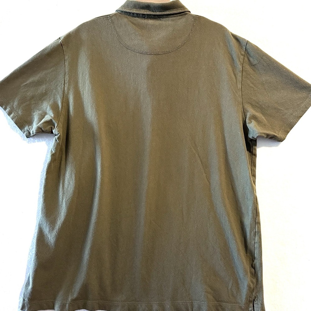 Sunspel Olive Green Polo Shirt - Picture 8 of 8